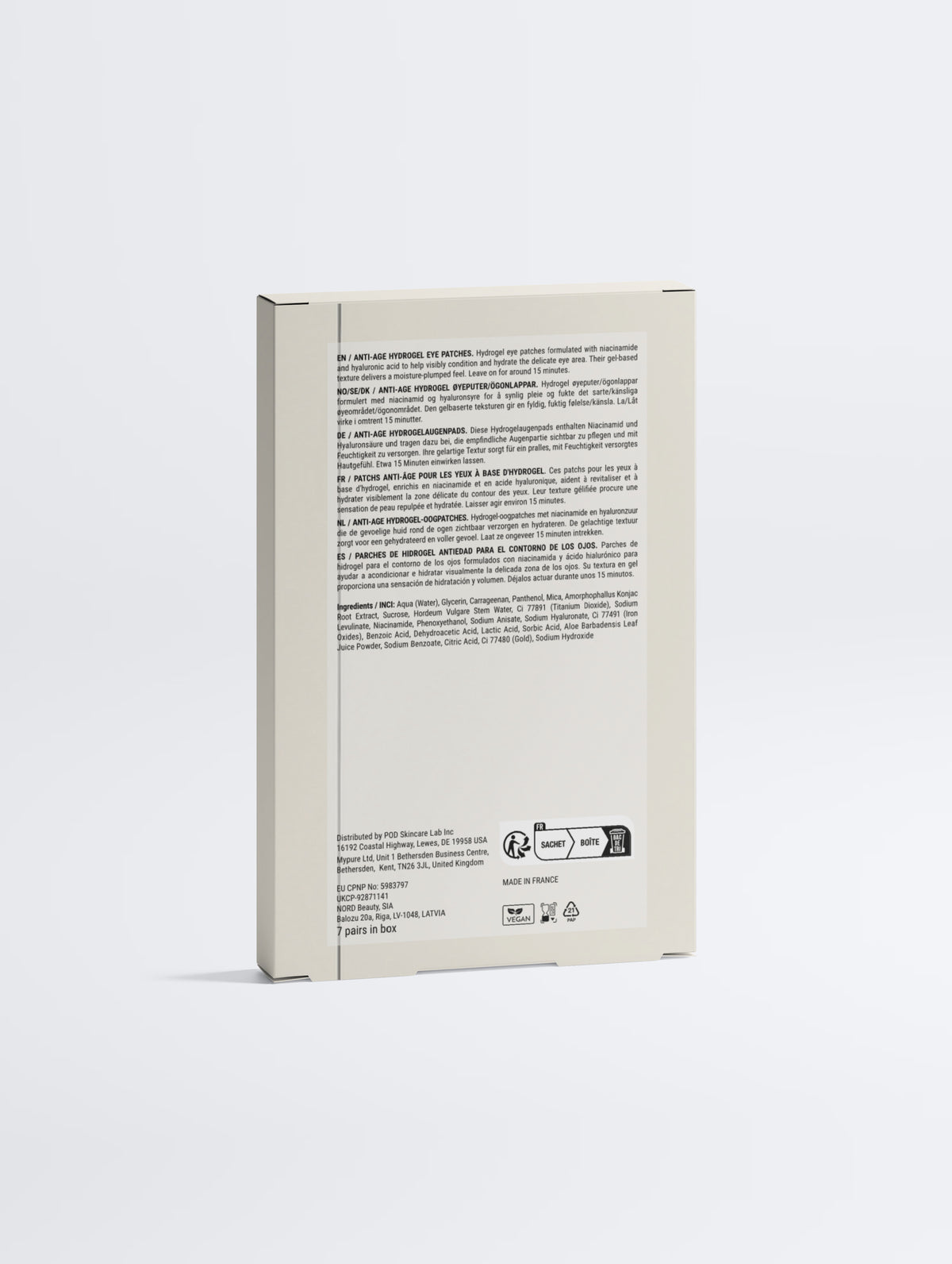 Anti-Age Hydrogel Eye Patches